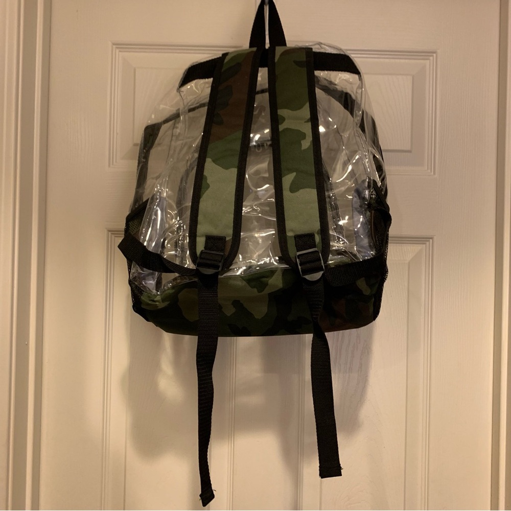 Unisex Camouflage Clear backpack - Picture 3 of 8